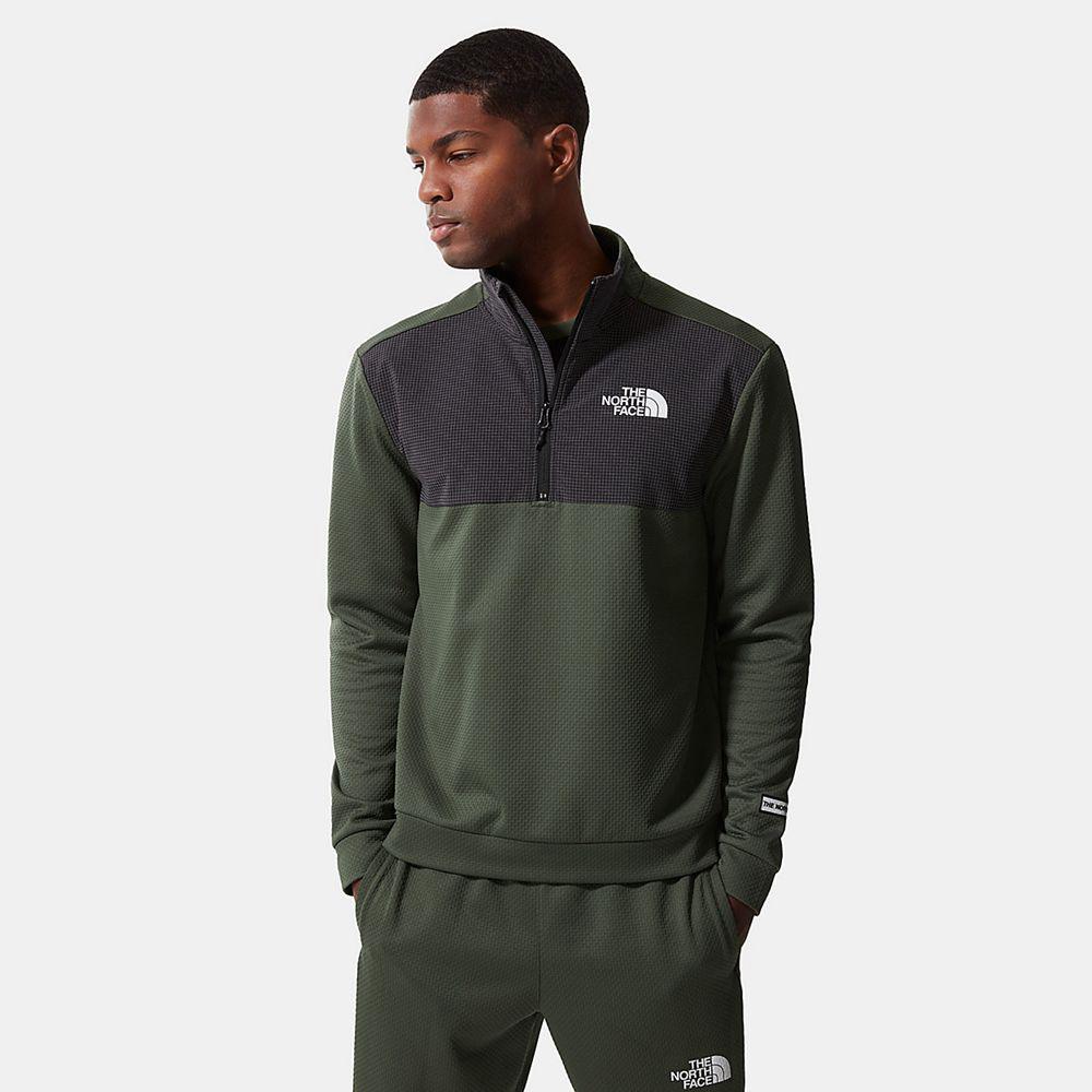 The North Face Mountain Athletics Quarter-Zip Ανδρικα Μπουφάν Fleece - Πρασινο (WMOD98320)